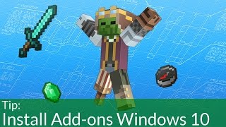 How To Install Addons on Minecraft Windows 10 Edition Beta [upl. by Engapmahc]