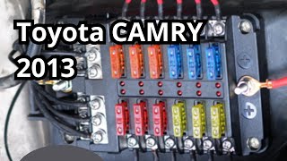 Fuse Box Diagram Toyota CAMRY 2013 [upl. by Heller]