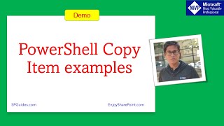 PowerShell Copy Item examples [upl. by Milone]