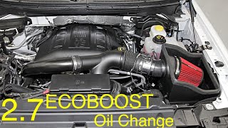 27 ECOBOOST f150 Oil change the right way  oil light reset [upl. by Erehs640]