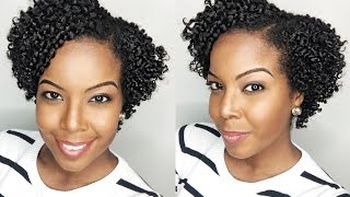 How To Springy Afro Twist On short Natural HairOutre Xpression Twisted Up Easy Protective Style [upl. by Araet923]