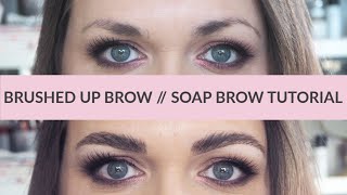 Easy Soap Brow  Brushed up Brow Tutorial [upl. by Ogawa88]