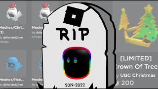 RIP ROBLOX UGC [upl. by Shaum893]