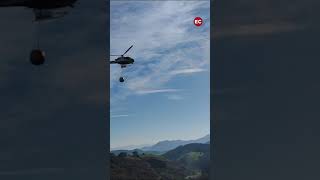 El nuevo helicóptero para sofocar incendios hace prácticas en Peñas Negras [upl. by Marlo]