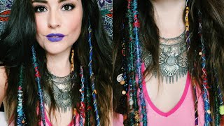 DIY Hair Wrap Extensions 3 Styles [upl. by Inanaup]