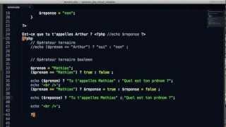 Lopérateur ternaire Les structures de contrôle PHP [upl. by Danette]