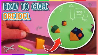 How To Make A Clay Dreidel EASY Tutorial  Hanukkah Edition [upl. by Haleemaj]