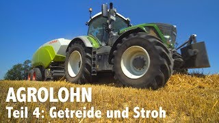 Lohnunternehmen Agrolohn Getreideernte und Strohbergung [upl. by Newmann]