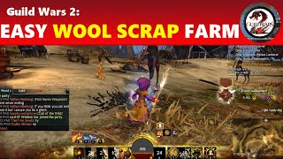 Guild Wars 2 Easy Wool Scrap Farming [upl. by Einttirb]