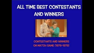 Match Game Best Contestants and AllTime Winners 19761979 [upl. by Elohcan]