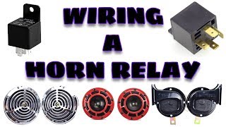 How to Wire a 12V Horn Relay  Easy and Simplest [upl. by Avrom12]