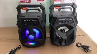 Speaker Bluetooth Portable Tenteng WSIEIR WS 1802 WS 1801 [upl. by Imerej]