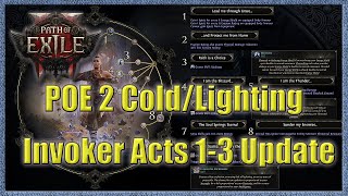 POE 2 LightningIce Invoker Monk Acts 13 Update [upl. by Fassold]