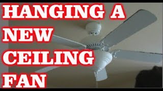 How To Install A New Ceiling Fan [upl. by Eatnuahs313]