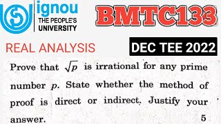 Bsc Mathematics  IGNOU  BMTC 133  Dec TEE 2022  Question no 2c  Real Analysis  BSCG  MTE09 [upl. by Ijuy]