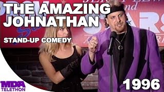 The Amazing Johnathan  StandUp Comedy 1996  MDA Telethon [upl. by Alaet90]