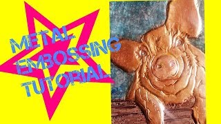 How to Make Metal Repousse Crafting and Metal Embossing [upl. by Burnaby79]