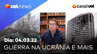 Guerra na Ucrânia últimas notícias usina nuclear motociata de Bolsonaro e mais  UOL News [upl. by Louls588]