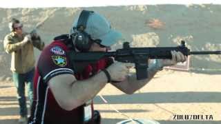 HK MR556 with TacCon 3MR Trigger Shot Show 2014 [upl. by Arammahs]