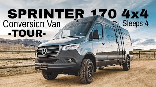 Mercedes Sprinter 170 4x4  Conversion Van Tour  Sleeps up to 4  wGuest BedCouch Check it out [upl. by Nnayd]