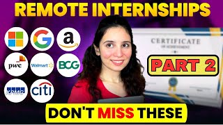 Best ONLINE Internships in 2024 🔥 FREE Certificates 🔖 Work From Home 🏠 Google JPMC BCG [upl. by Lira]