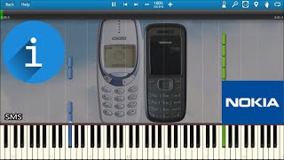 NOKIA SOUNDS IN SYNTHESIA  Piano Tutorial Easy [upl. by Burck843]