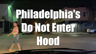 Driving Tour Philadelphias Badlands Hood Night Time  Cruising Through Streets of Philly Narrated [upl. by Ijat]