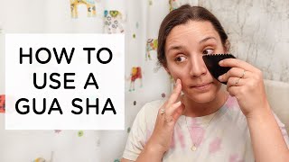 HOW TO USE A GUA SHA STONE ‣‣ my 5 minute routine [upl. by Anitsuj]