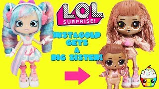 LOL Surprise Instagold Gets A Big Sister DIY Shopkins Shoppie Doll Custom Makeover [upl. by Attelrac]