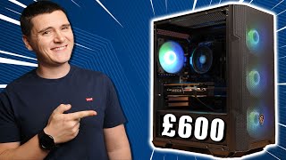 Building A BEAST £600 Gaming PC in 2024  Ryzen 5 RX 6600 [upl. by Lief]