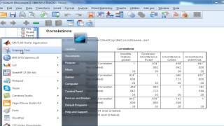 SPSS tutoriel Correlations Pearson amp Spearman [upl. by Adnical975]