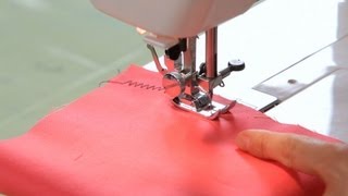 How to Make a Zigzag Stitch  Sewing Machine [upl. by Aihsenat]