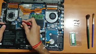 Cleaning and Upgrading my ASUS TUF FX504 laptop [upl. by Nahtaneoj]