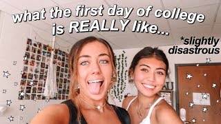 first EVER day of college vlog freshman year [upl. by Ariajay]