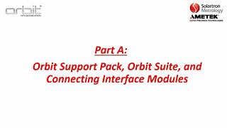 Solartron Orbit Network Training  Connecting Orbit to Software Part A [upl. by Maxey]