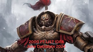 Adeptus Custodes 2000pt List June Dataslate [upl. by Eixid]