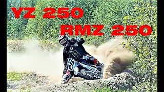 2015 YZ 250 2014 RMZ 250 обзор [upl. by Ullman369]