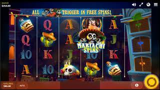 Esqueleto Mariachi Slot Machine HUGE WIN [upl. by Nirahs]