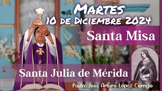 ✅ MISA DE HOY martes 10 de Diciembre 2024  Padre Arturo Cornejo [upl. by Eveleen101]