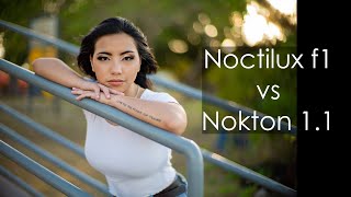 Leica Noctilux 50mm f1 vs Voigtlander 50mm Nokton 11 feat Guam Model Kris Guerrero [upl. by Arimat]