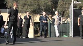 U2 Arrives  the Rose Bowl [upl. by Rodgiva137]