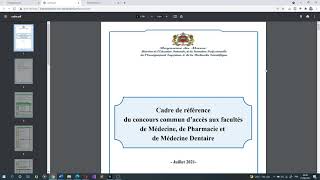 Préparation concours médecine 2021  cadre de référence 2021 ⚠️ [upl. by Eolhc44]