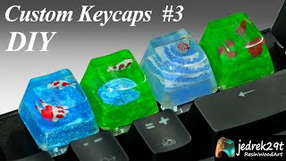 DIY Resin Custom Keycaps 3  RESIN ART [upl. by Ahouh]