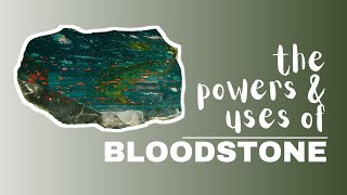 Bloodstone Spiritual Meaning Powers And Uses [upl. by Samira472]