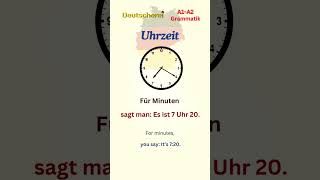 Wie man die Uhrzeit auf Deutsch sagt  How to Tell the Time in German [upl. by Aicnatsnoc]