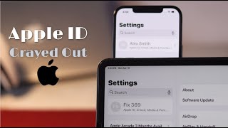 Apple ID Setting Greyed Out on iPhone or iPad Easy Fix [upl. by Lekim]