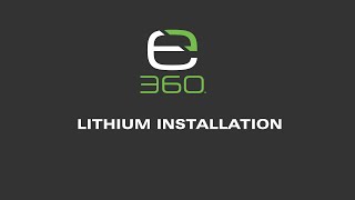 Lithium Installation [upl. by Aneeles46]