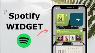 New Official Spotify Widget for iPhone  How to download and use the new Spotify Widget [upl. by Ytsirk]