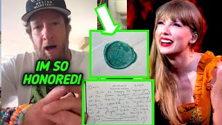 Dave Portnoy Reveals Taylor Swift sent him a quotThank youquot Message with a blue seal attached to it [upl. by Haleelahk]