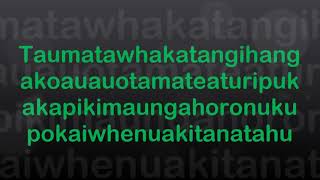 How To Say Taumatawhakatangihangakoauauotamateaturipukakapikimaungahoronukupokaiwhenuakitanatahu [upl. by Erfert]